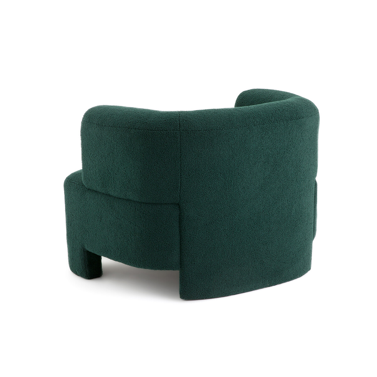 Кресло Из ткани букле большая модель Darrel единый размер зеленый LaRedoute - фото 4