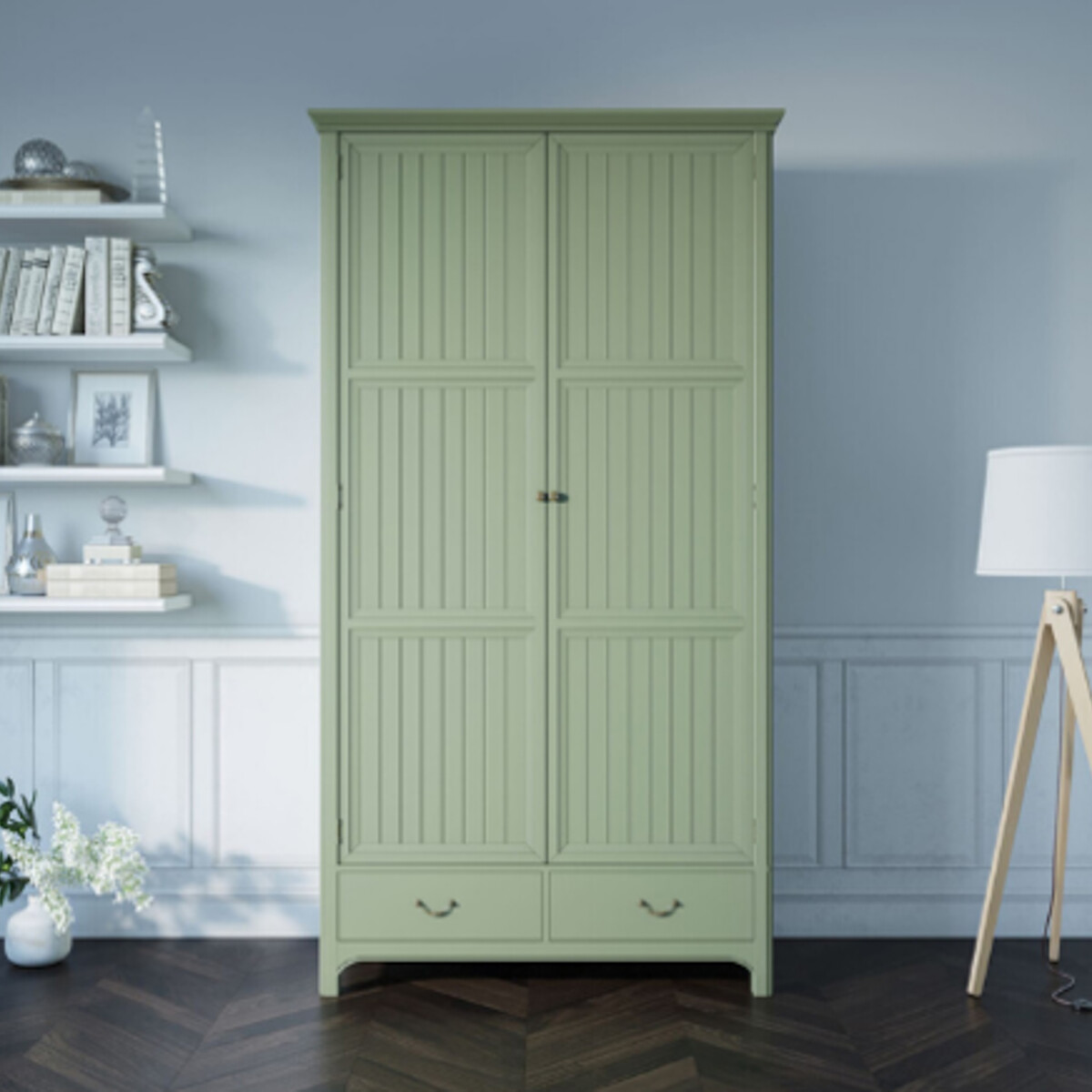 Двухстворчатый шкаф Olivia  единый размер зеленый двухстворчатый шкаф olivia
