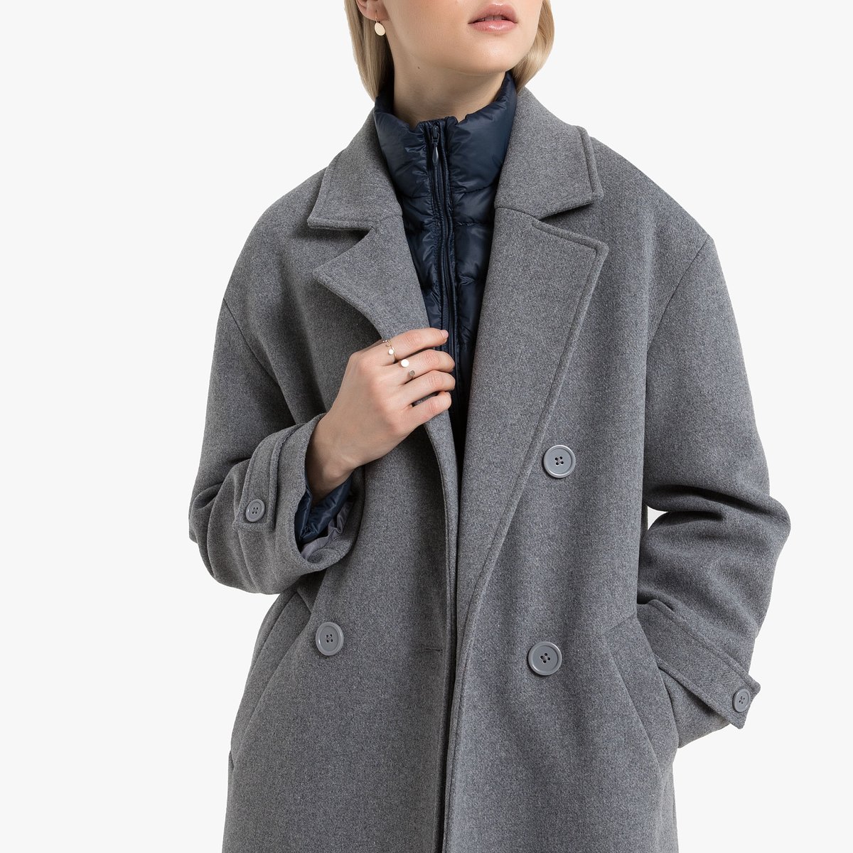 Пальто La Redoute La Redoute 44 (FR) - 50 (RUS) серый, размер 44 (FR) - 50 (RUS) La Redoute 44 (FR) - 50 (RUS) серый - фото 2
