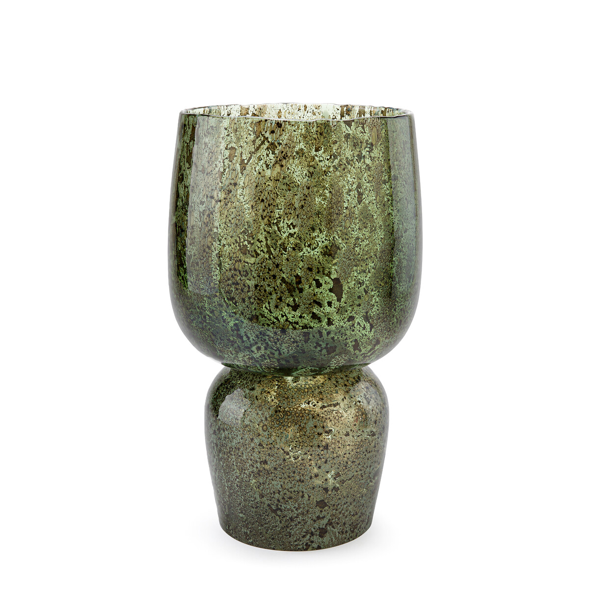 ваза из стекла в25 см arkenvia единый размер зеленый Ваза из стекла с отражающим эффектом Remus единый размер зеленый