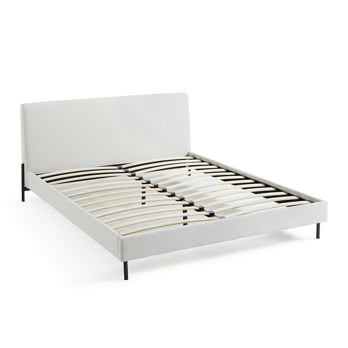 Кровать Мягкая с кроватным основанием Tella 160 x 200 см бежевый LaRedoute, размер 160 x 200 см - фото 3