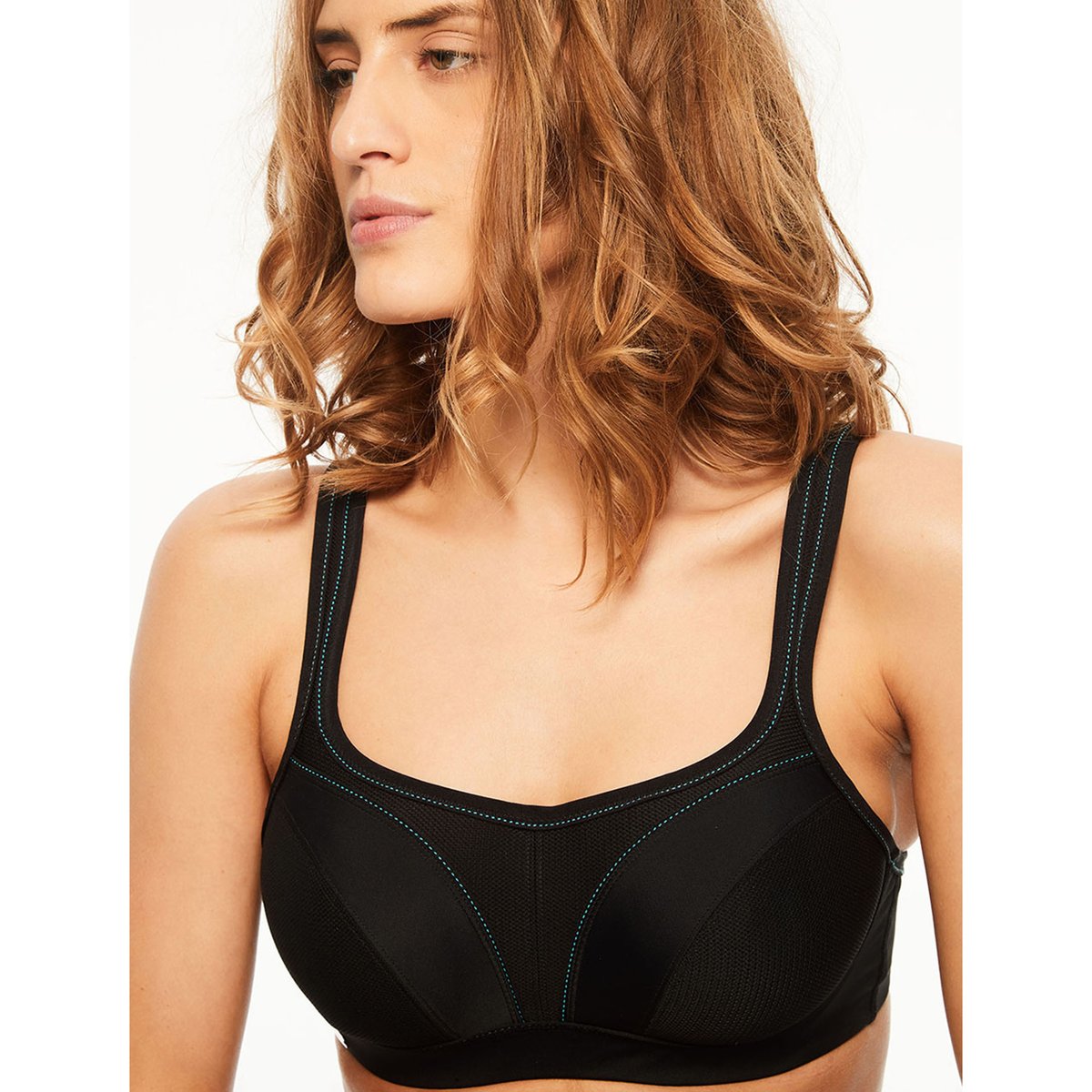 

Бюстгальтер La Redoute, Черный, Спортивный в горошек E черный