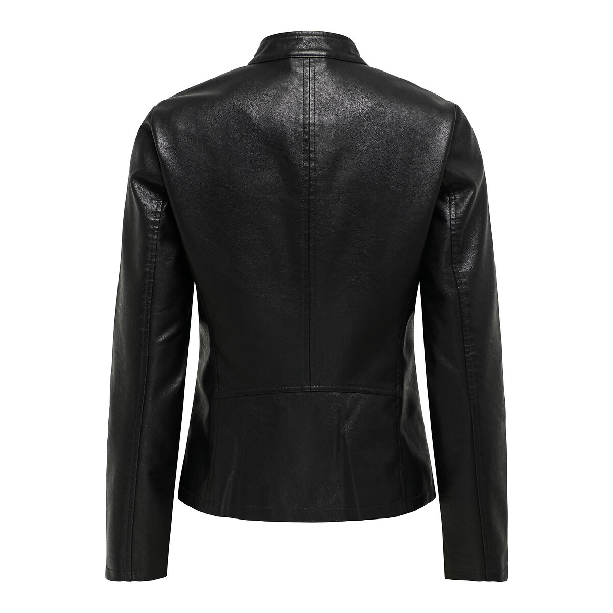 Куртка Короткая из искусственной кожи L черный LaRedoute, размер L - фото 4