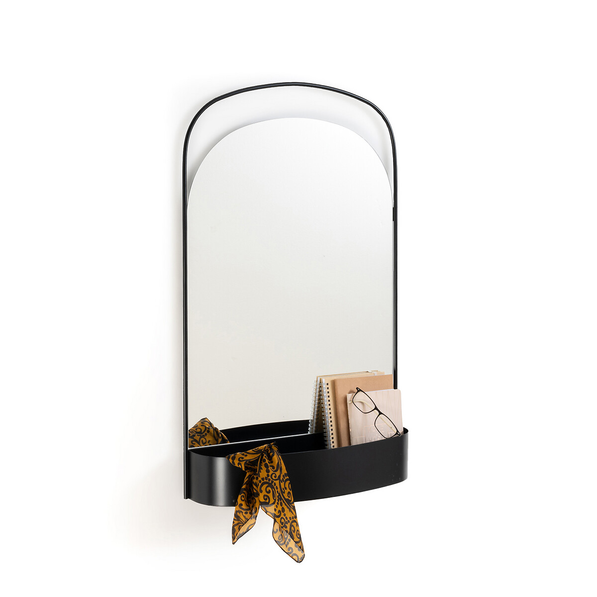 Зеркало LaRedoute Для прихожей с металлической отделкой Zemba единый размер серый - фото 3