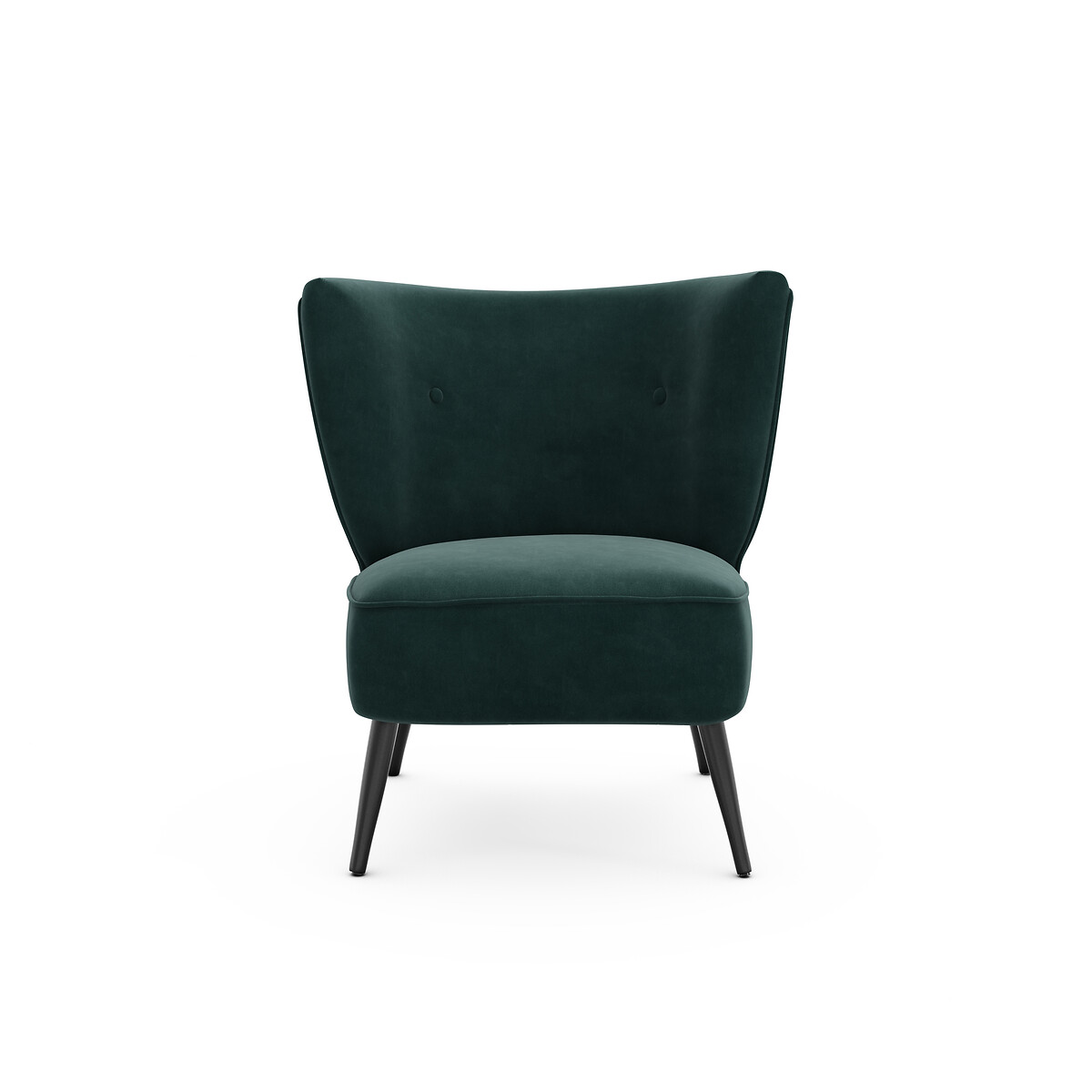 Кресло LaRedoute Велюровое Franck единый размер зеленый - фото 2