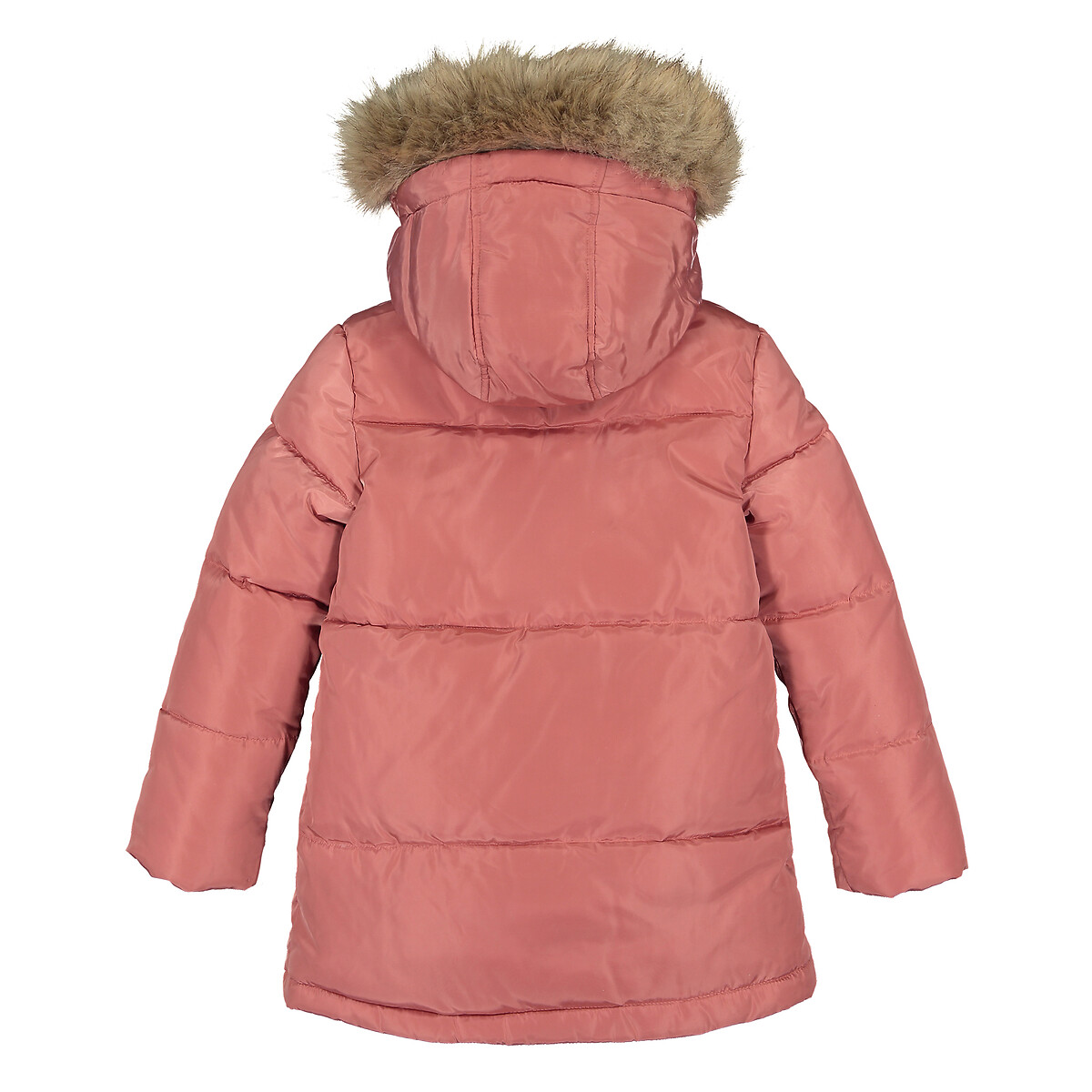 Куртка LA REDOUTE COLLECTIONS Утепленная с капюшоном 3-12 лет 4 года - 102 см розовый, размер 4 года - 102 см - фото 5