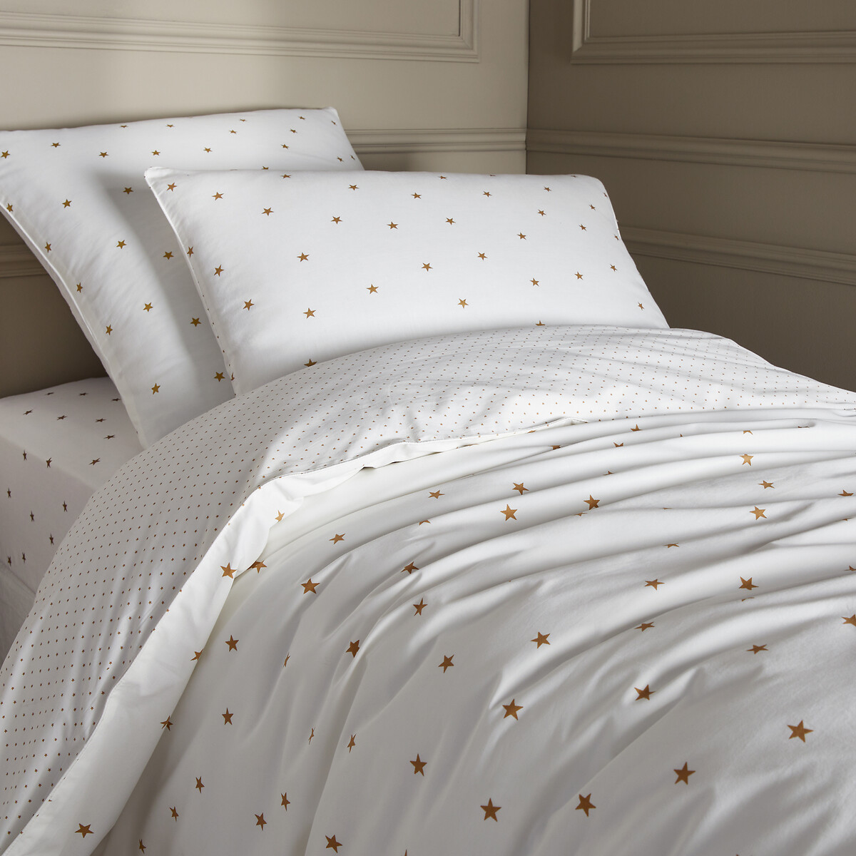 

Пододеяльник LaRedoute, Бежевый, Пододеяльник из перкали из биохлопка Stella 200 x 200 см бежевый