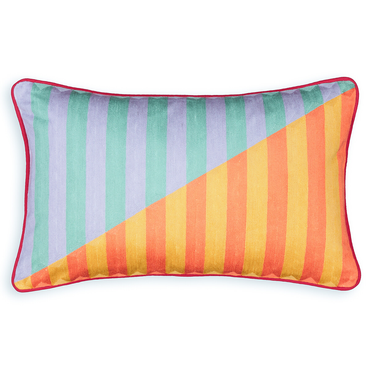 Чехол на подушку прямоугольный Dulang  50 x 30 см разноцветный LaRedoute, размер 50 x 30 см