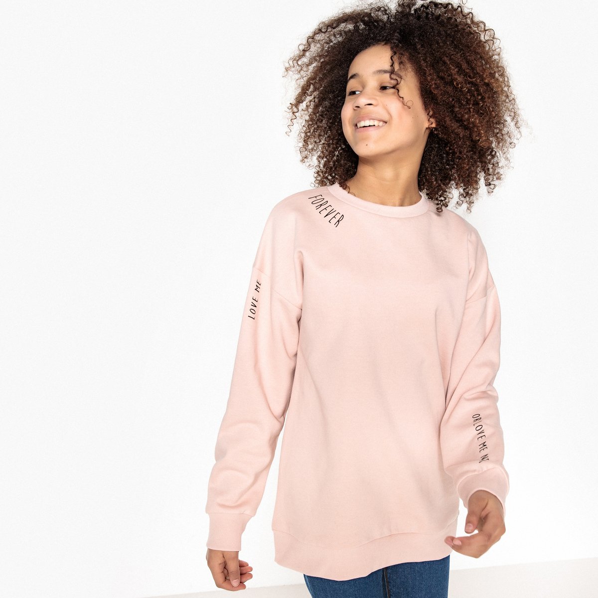 

Свитшот oversize с принтом 10-16 лет