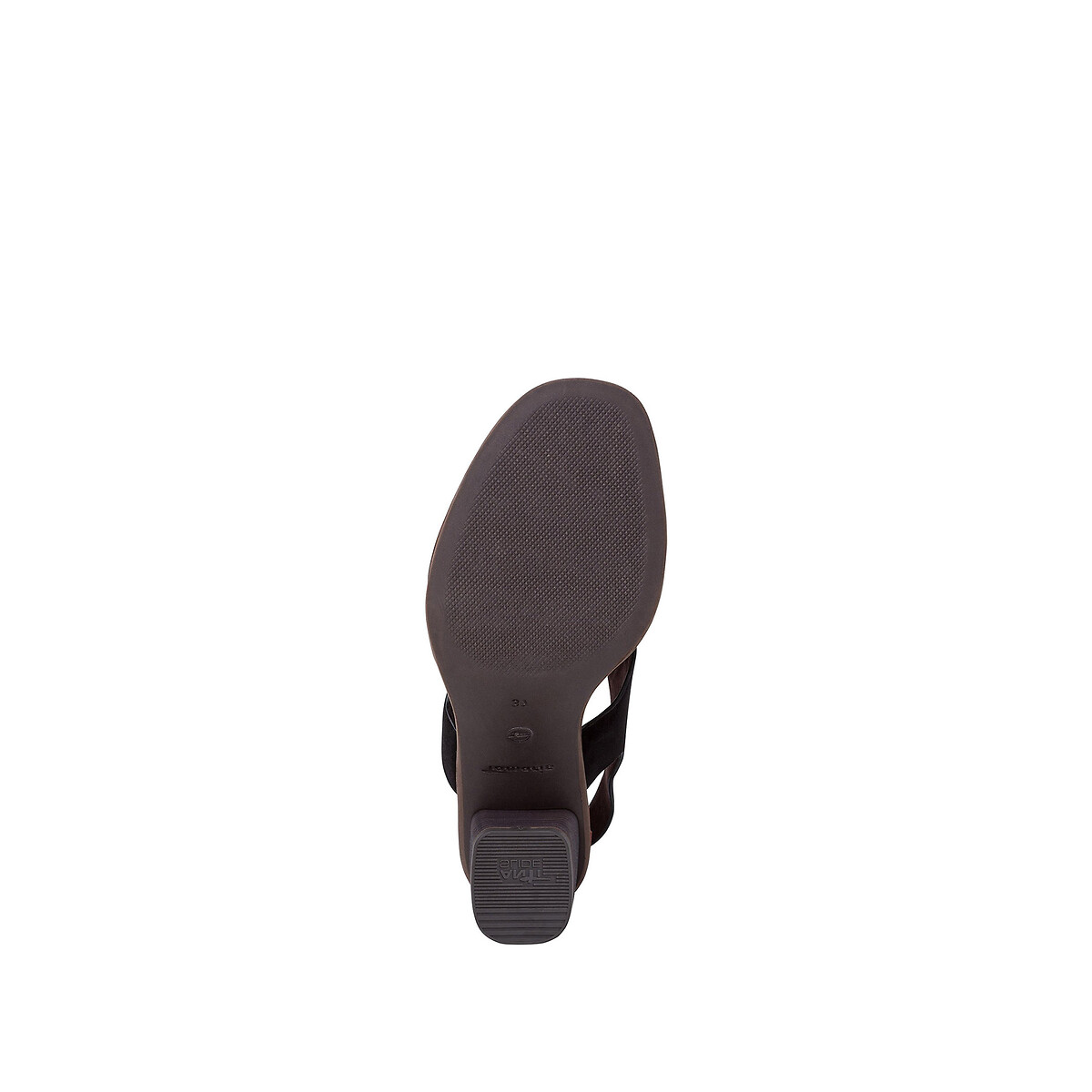 Босоножки La Redoute Кожаные на каблуке Naomy 39 черный, размер 39 - фото 5