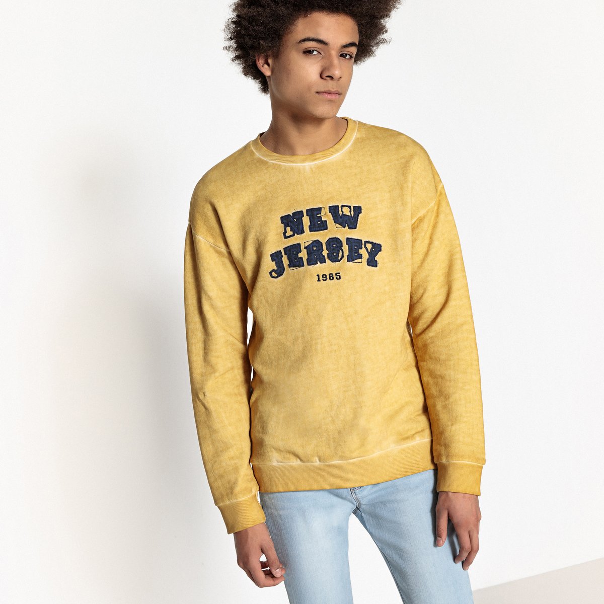 

Свитшот oversize из мольтона с принтом 10-16 лет