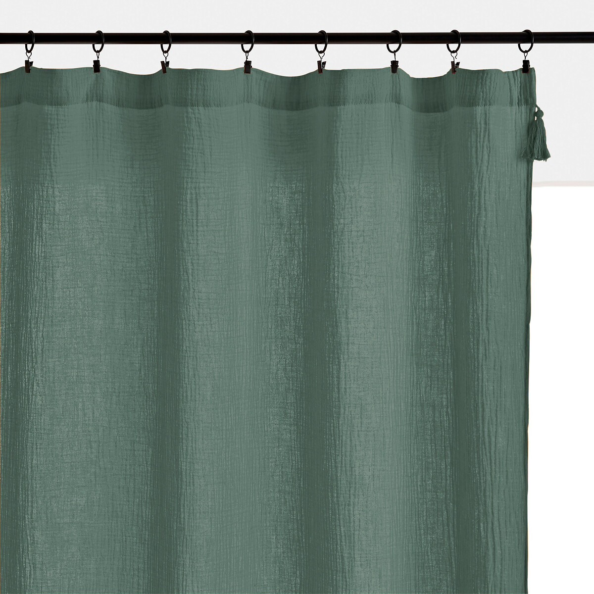

Штора-панно LaRedoute, Зеленый, Штора-панно из хлопчатобумажной газовой ткани Kumla 180 x 140 см зеленый