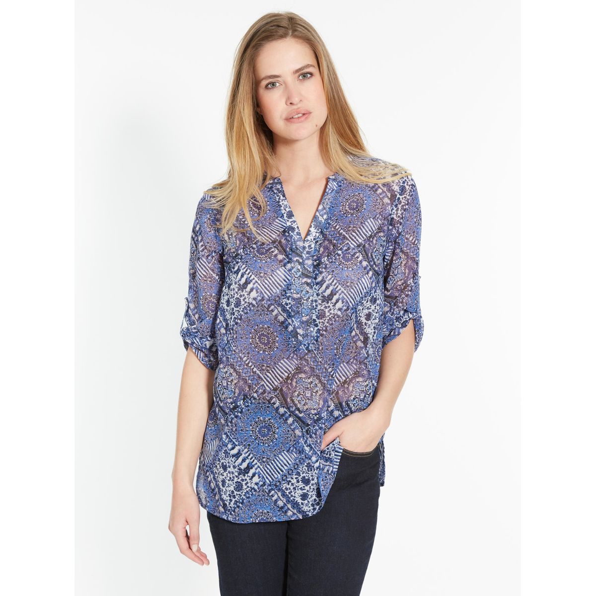 Blouse encolure V