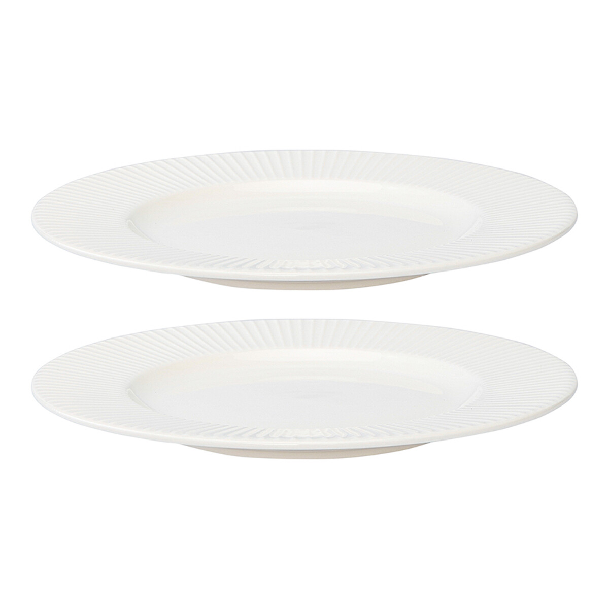 Набор тарелок Soft Ripples 21 см 2 шт единый размер белый молочник soft ripples dual glazing 250 мл единый размер белый