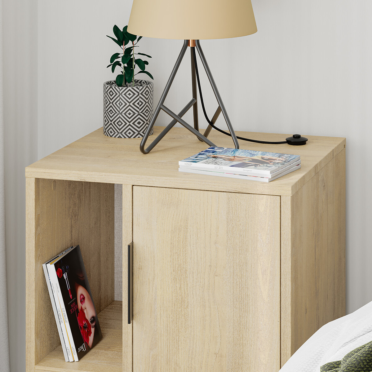 Прикроватная Тумба GLYNN BEDSIDE TABLE единый размер каштановый LaRedoute - фото 5