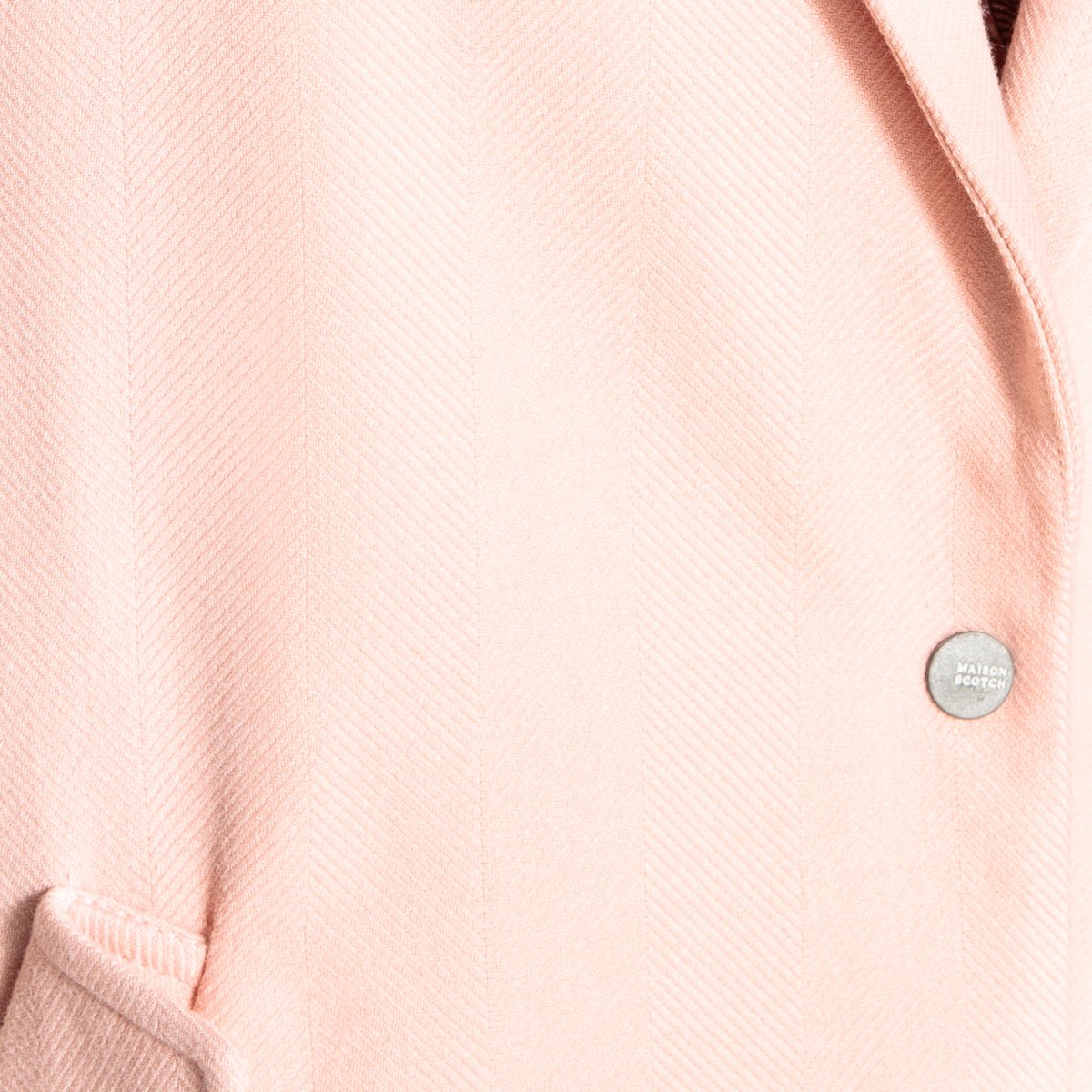 Пальто LaRedoute Длинное свободного покроя XS розовый, размер XS - фото 4