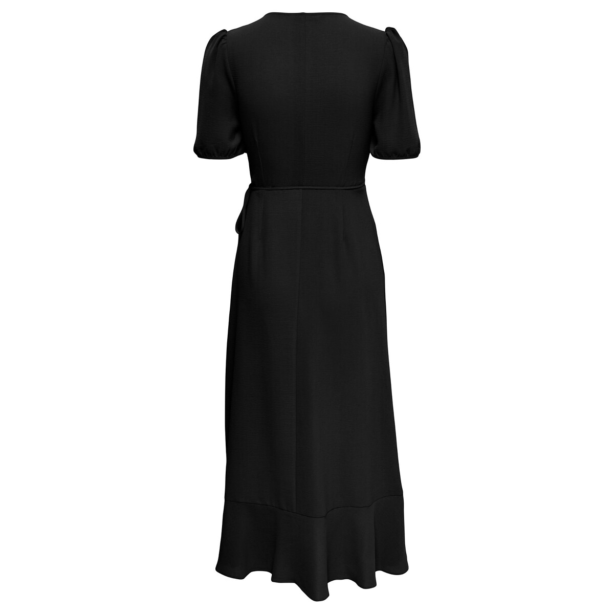 Платье-миди С запахом L черный LaRedoute, размер L - фото 2