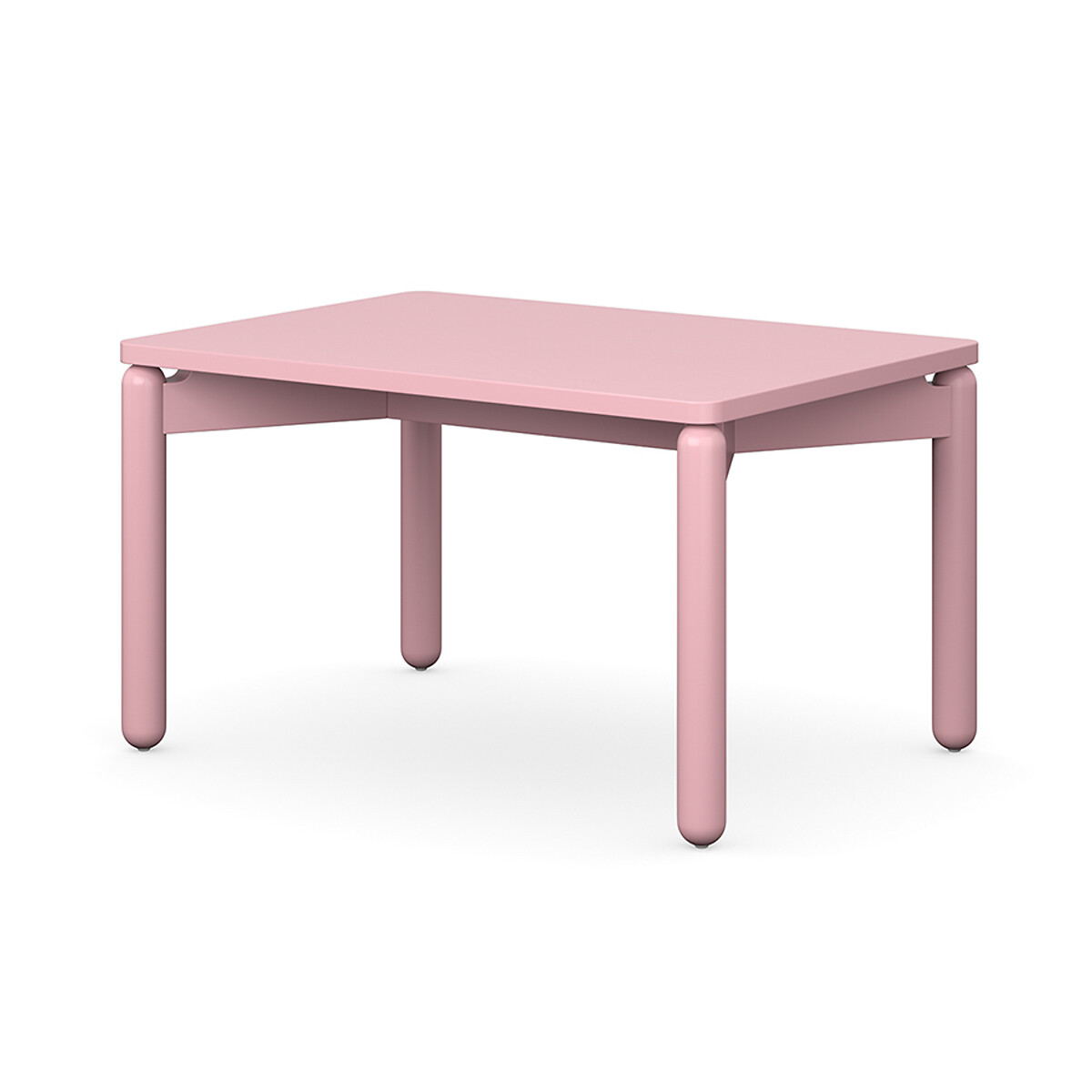 Столик кофейный Saga 50х70 см  2 персоны розовый LaRedoute, размер 2 персоны