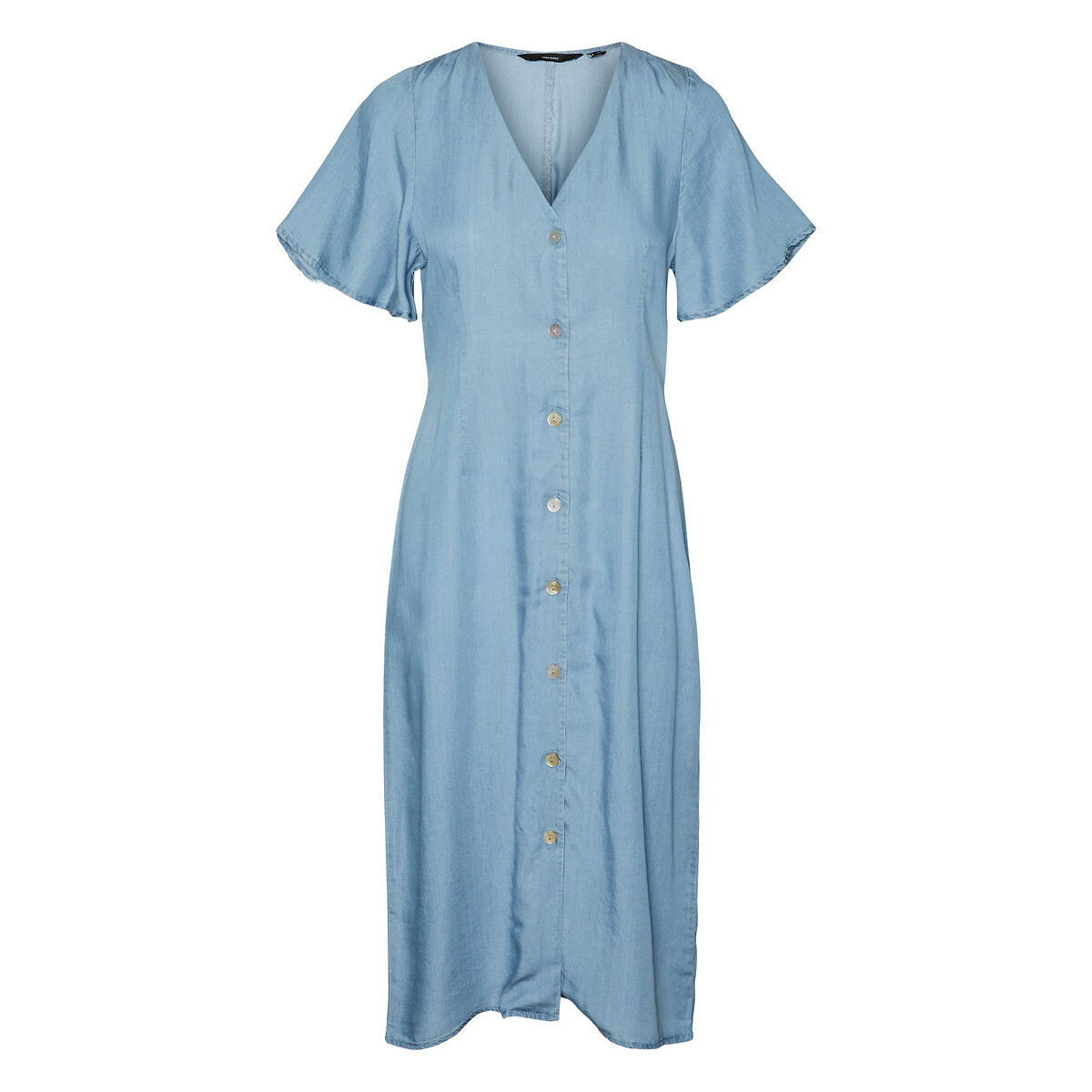 Платье-миди VERO MODA Из денима XL синий, размер XL - фото 1