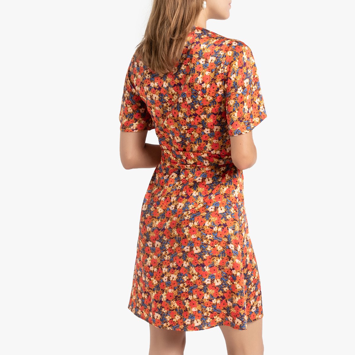 Платье La Redoute Короткое с короткими рукавами 34 (FR) - 40 (RUS) разноцветный, размер 34 (FR) - 40 (RUS) Короткое с короткими рукавами 34 (FR) - 40 (RUS) разноцветный - фото 4