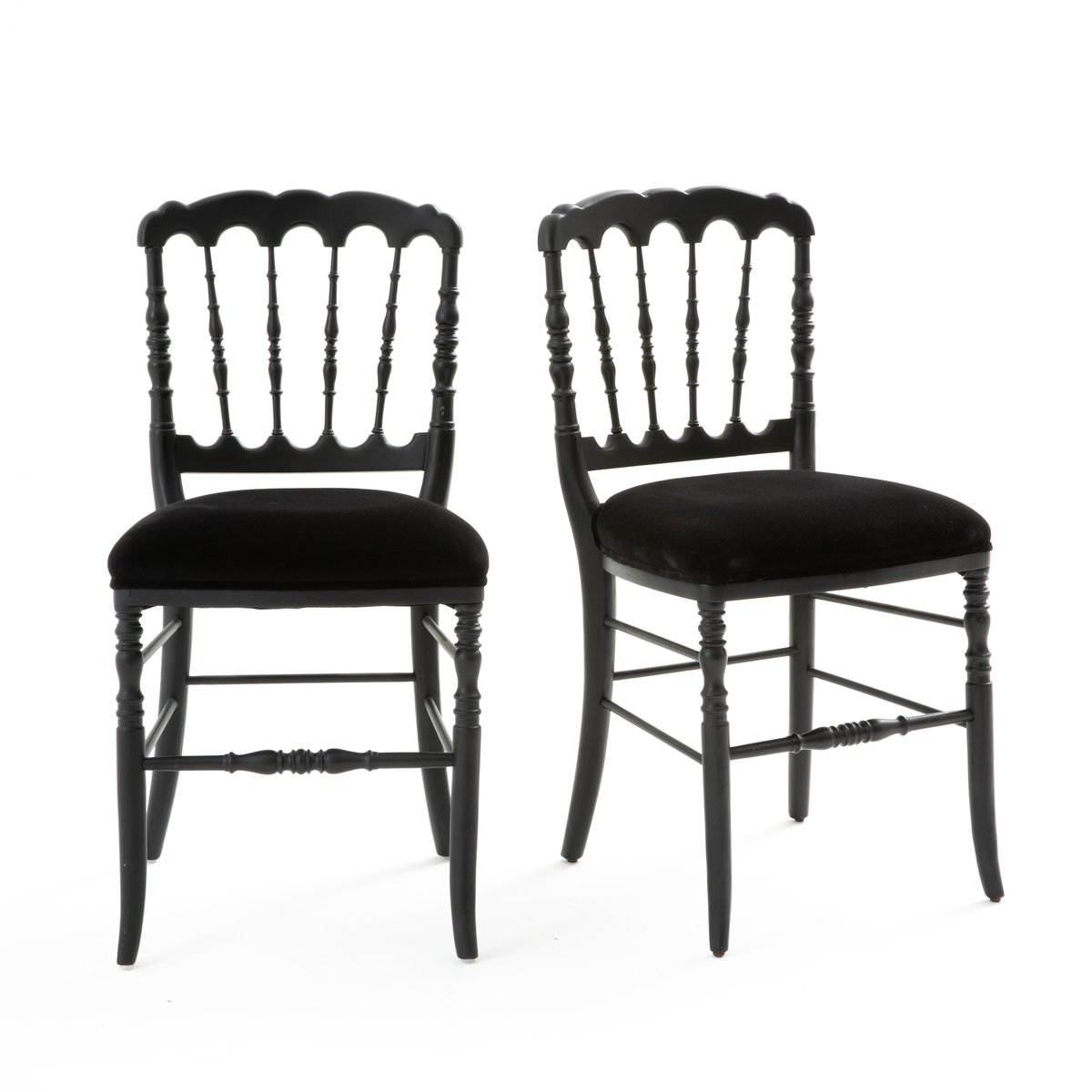 Комплект из 2 стульев в Стиле Наполеона III Lipstick единый размер черный