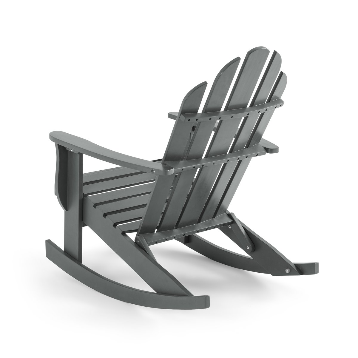 Кресло-качалка LaRedoute Для сада Thodore стиль Adirondack единый размер серый - фото 4