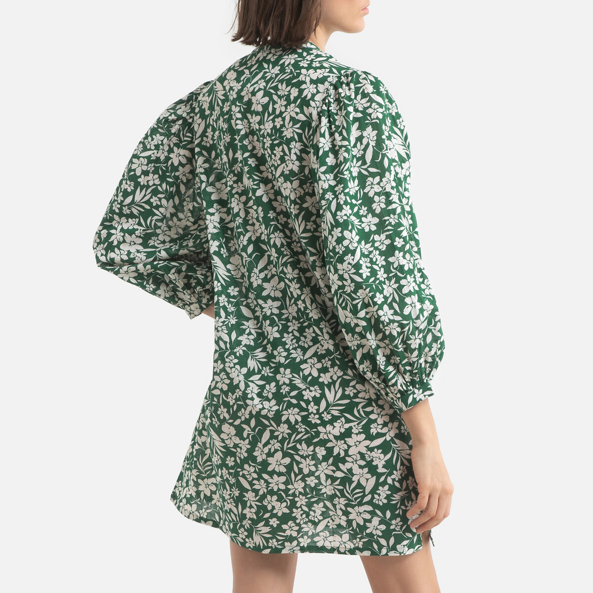 Платье LaRedoute Прямое с цветочным принтом короткое TAHITIA TIVOLI M зеленый, размер M - фото 4