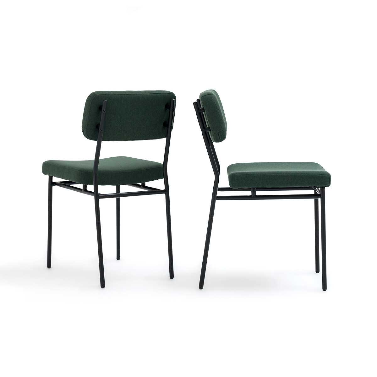 Комплект из 2-х стульев мягких LA REDOUTE INTERIEURS Joao единый размер зеленый - фото 2