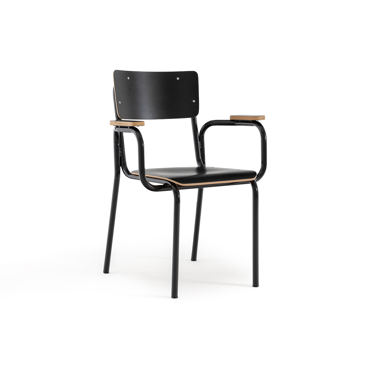 Кресло В школьном стиле Hiba единый размер черный