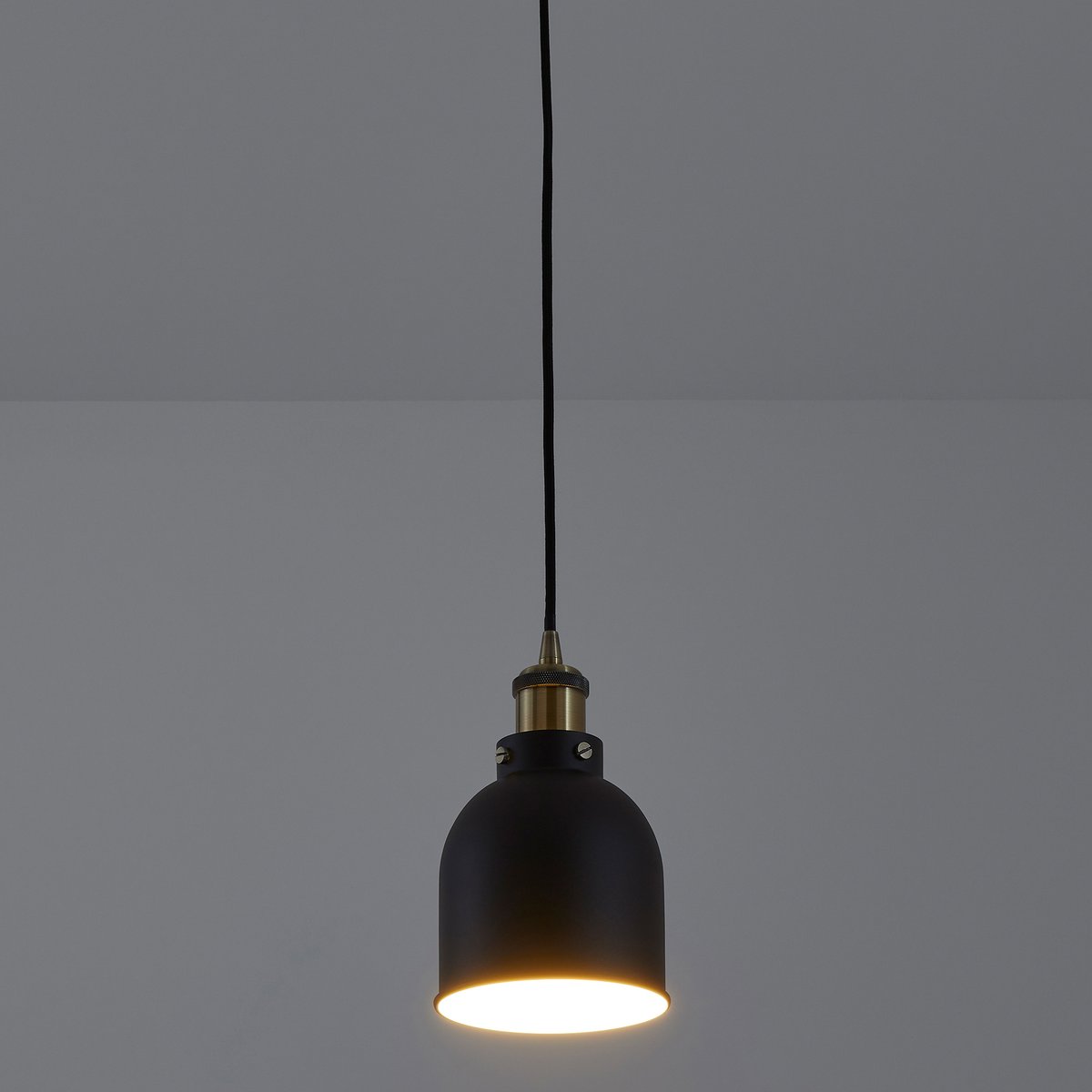 Светильник La Redoute Из металла и латуни Zantar единый размер черный - фото 2