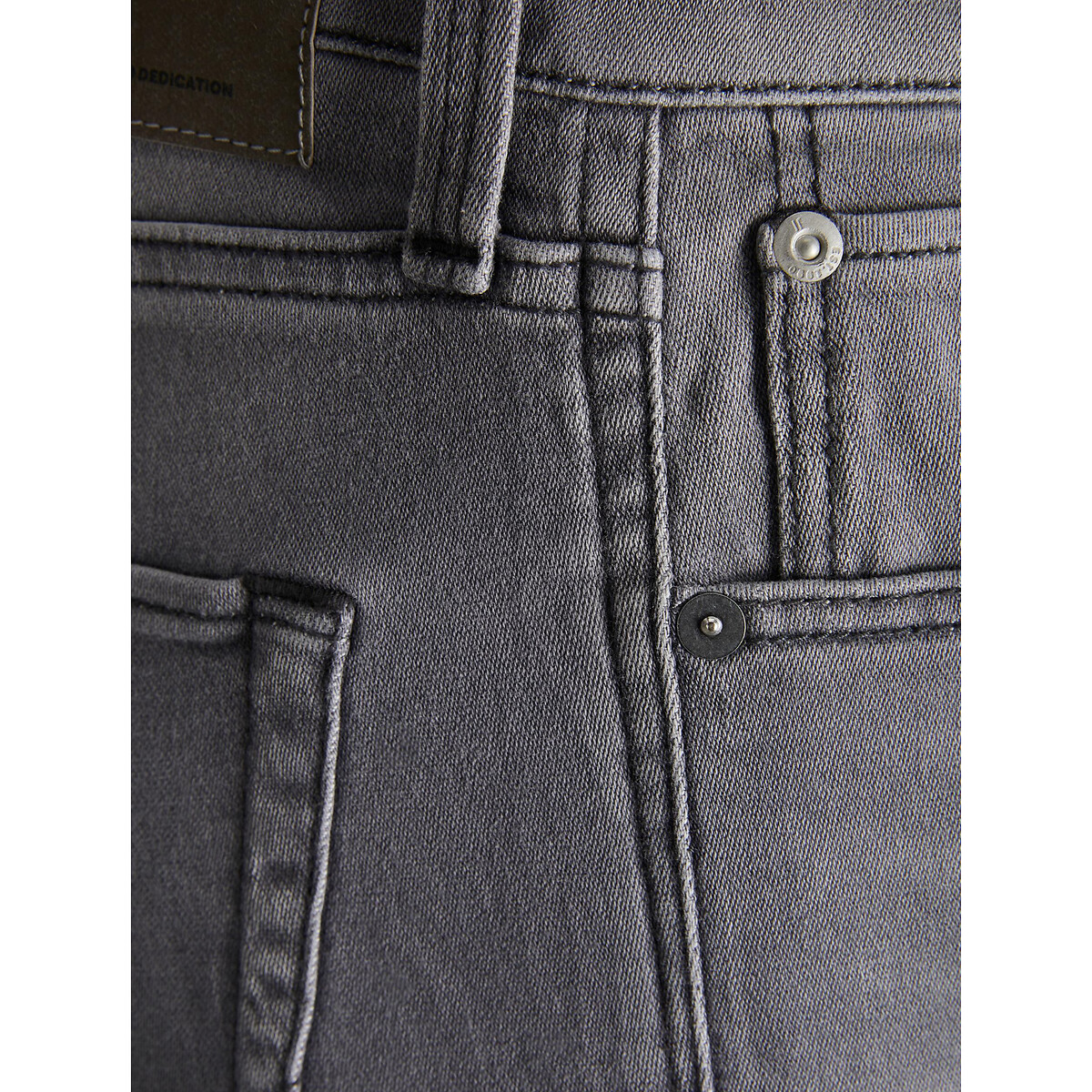 Шорты JACK & JONES Из джинсовой ткани суперстрейч Rick L серый, размер L - фото 4