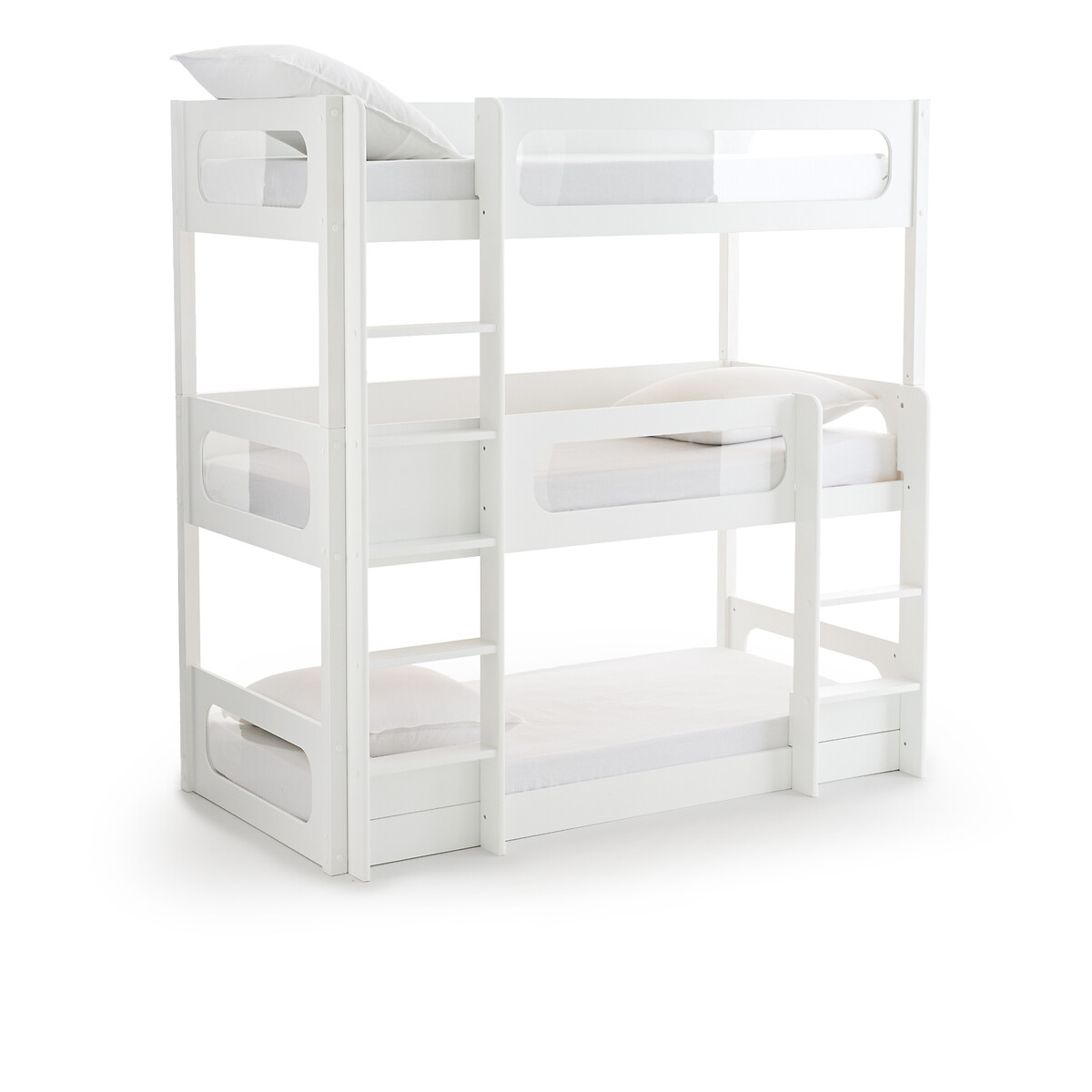 Кровать Трехъярусная с тремя кроватными основаниями Pilha 90 x 190 см белый LaRedoute, размер 90 x 190 см