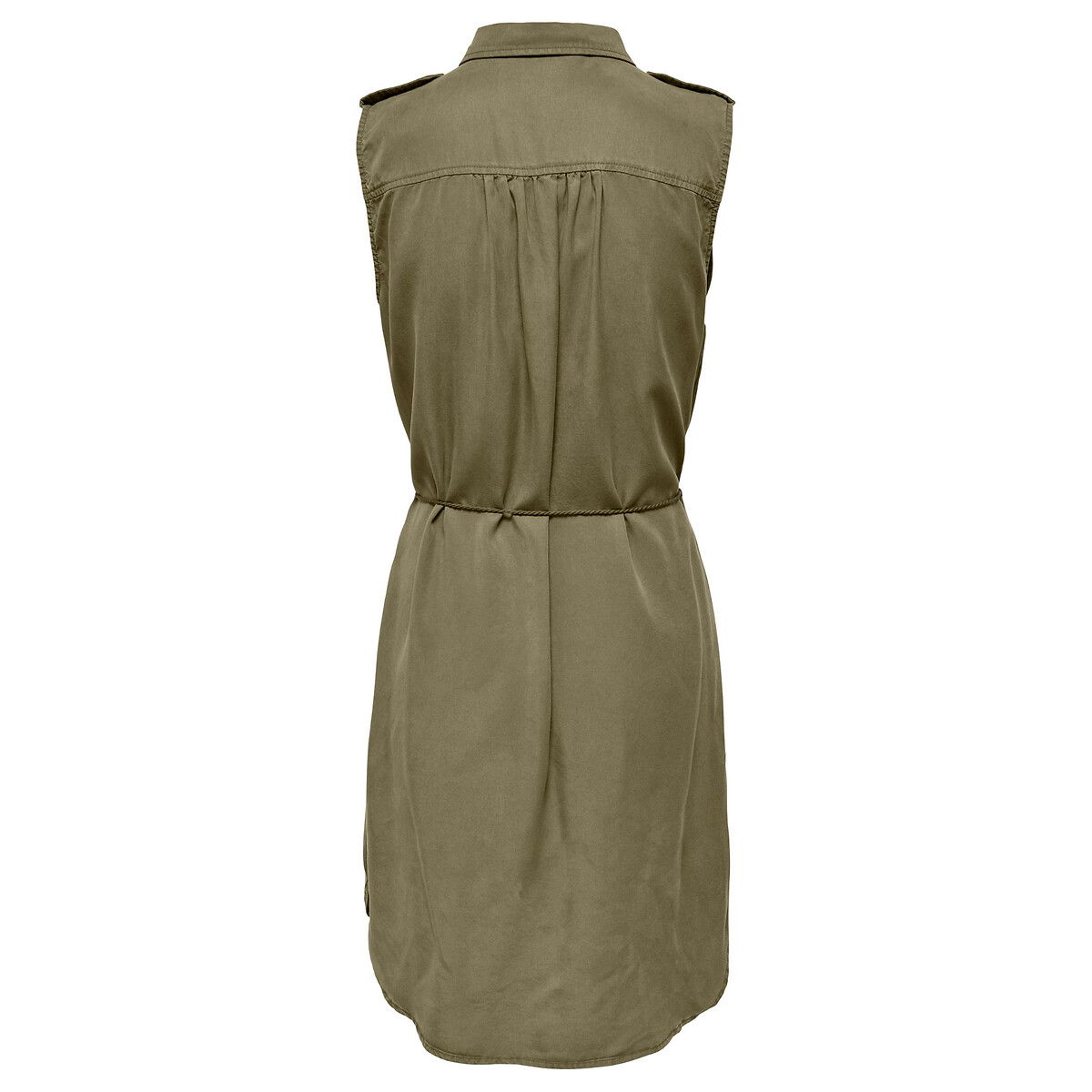 Платье-рубашка Без рукавов 52 зеленый LaRedoute, размер 52 - фото 2