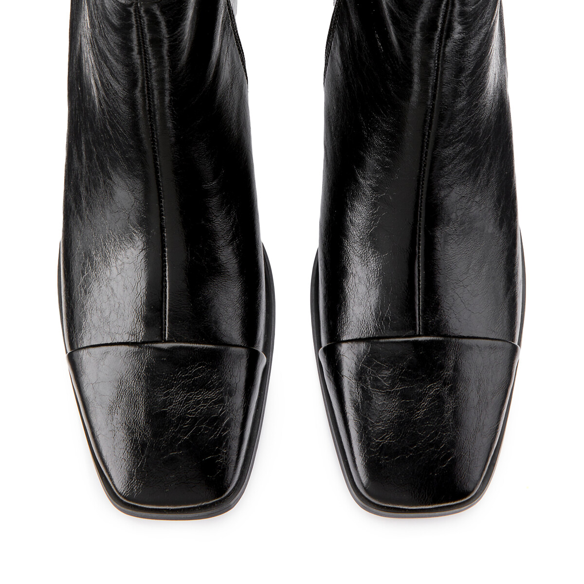 Ботинки LaRedoute На широком каблуке 38 черный, размер 38 - фото 3