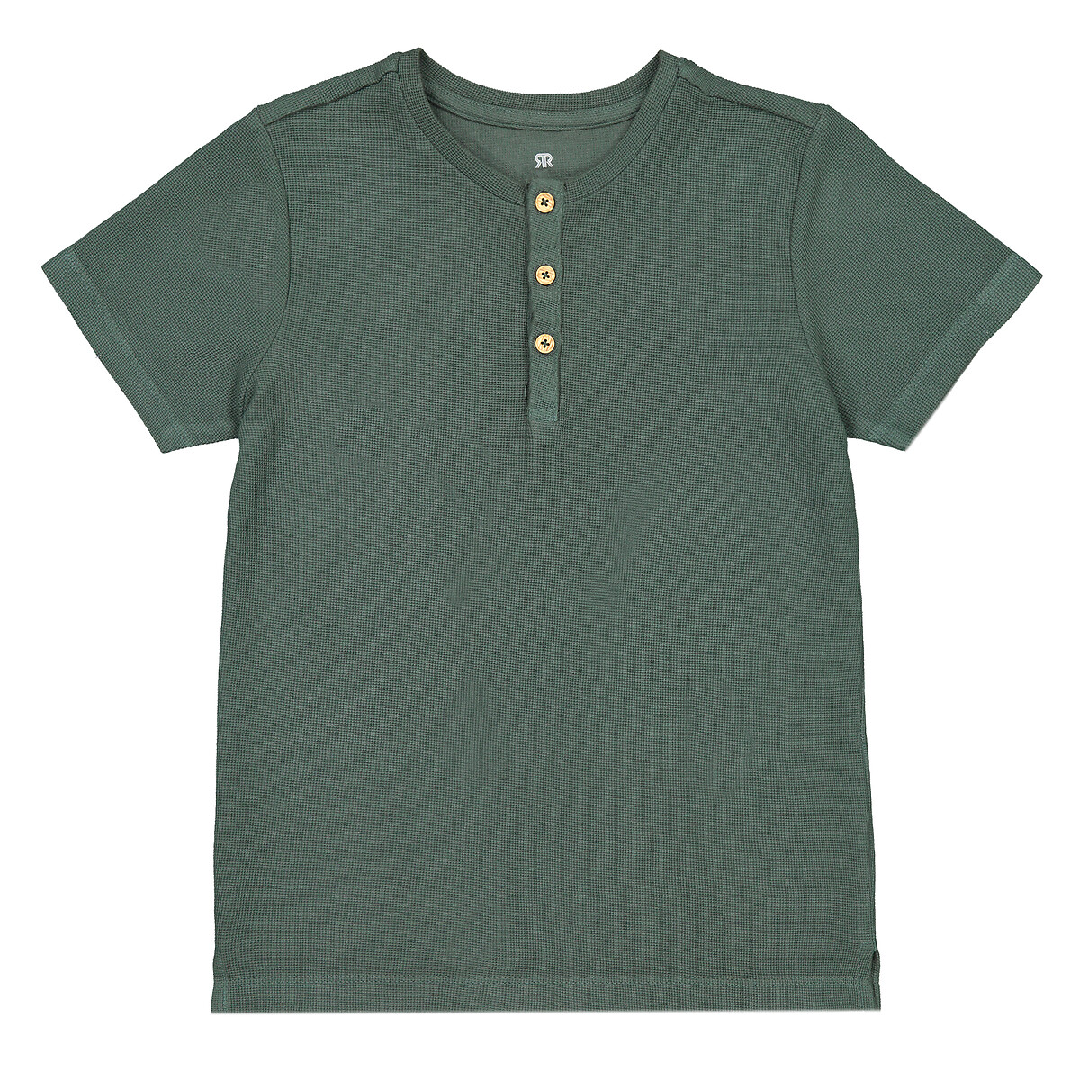 

Футболка LA REDOUTE COLLECTIONS, Зеленый, С тунисским вырезом и вафельным переплетением 3-12 лет 3 года - 94 см зеленый