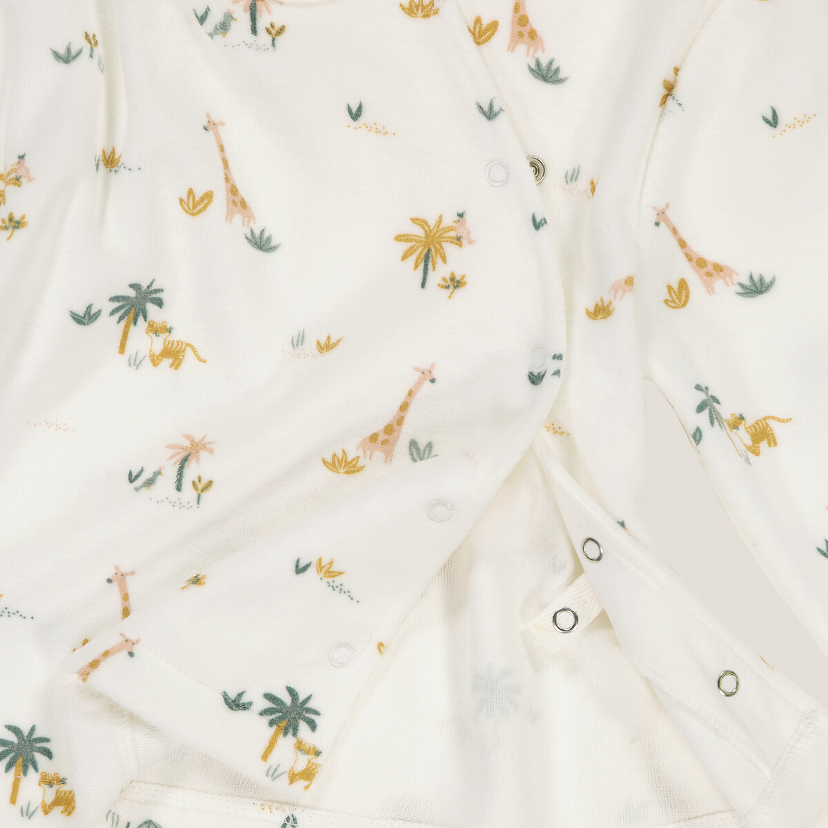 

Комплект из двух раздельных пижам LaRedoute, Бежевый, Комплект из двух раздельных пижам из велюра 6 мес. - 67 см бежевый