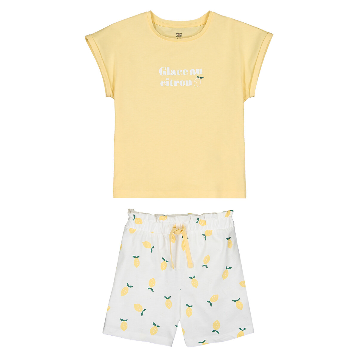 Пижама С шортами 3-12 лет 8 лет - 126 см желтый