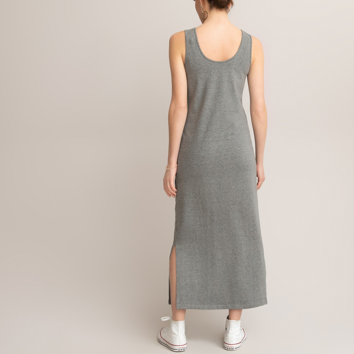 Платье-топ LaRedoute Для периода беременности длинное из трикотажа XL серый, размер XL - фото 4