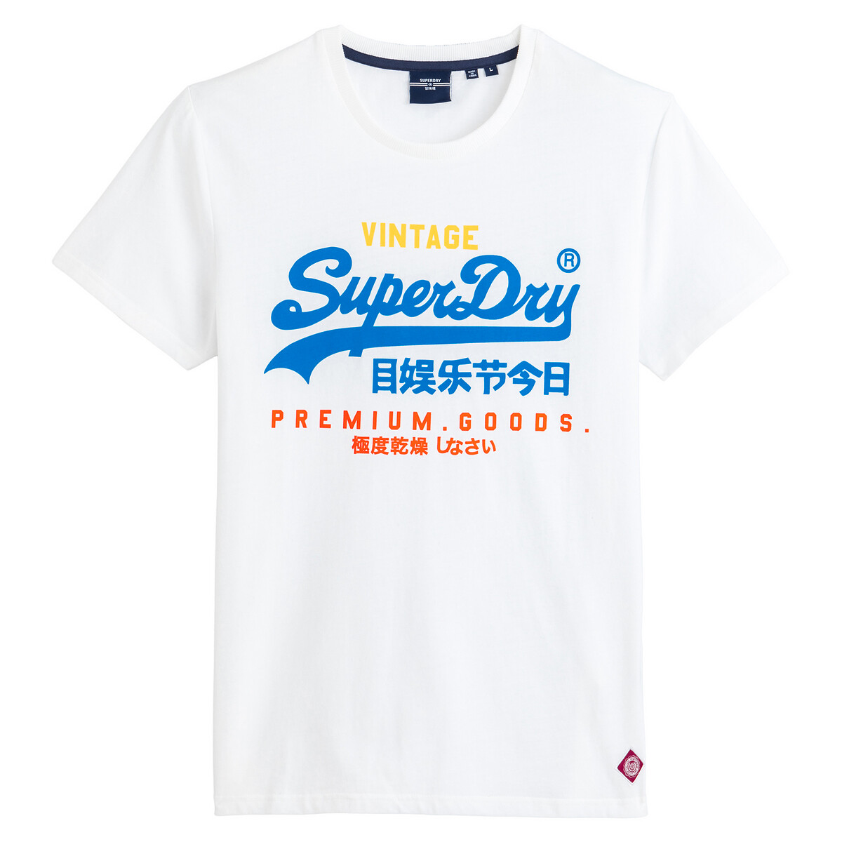T-shirt com gola redonda, Vintage Logo Tri