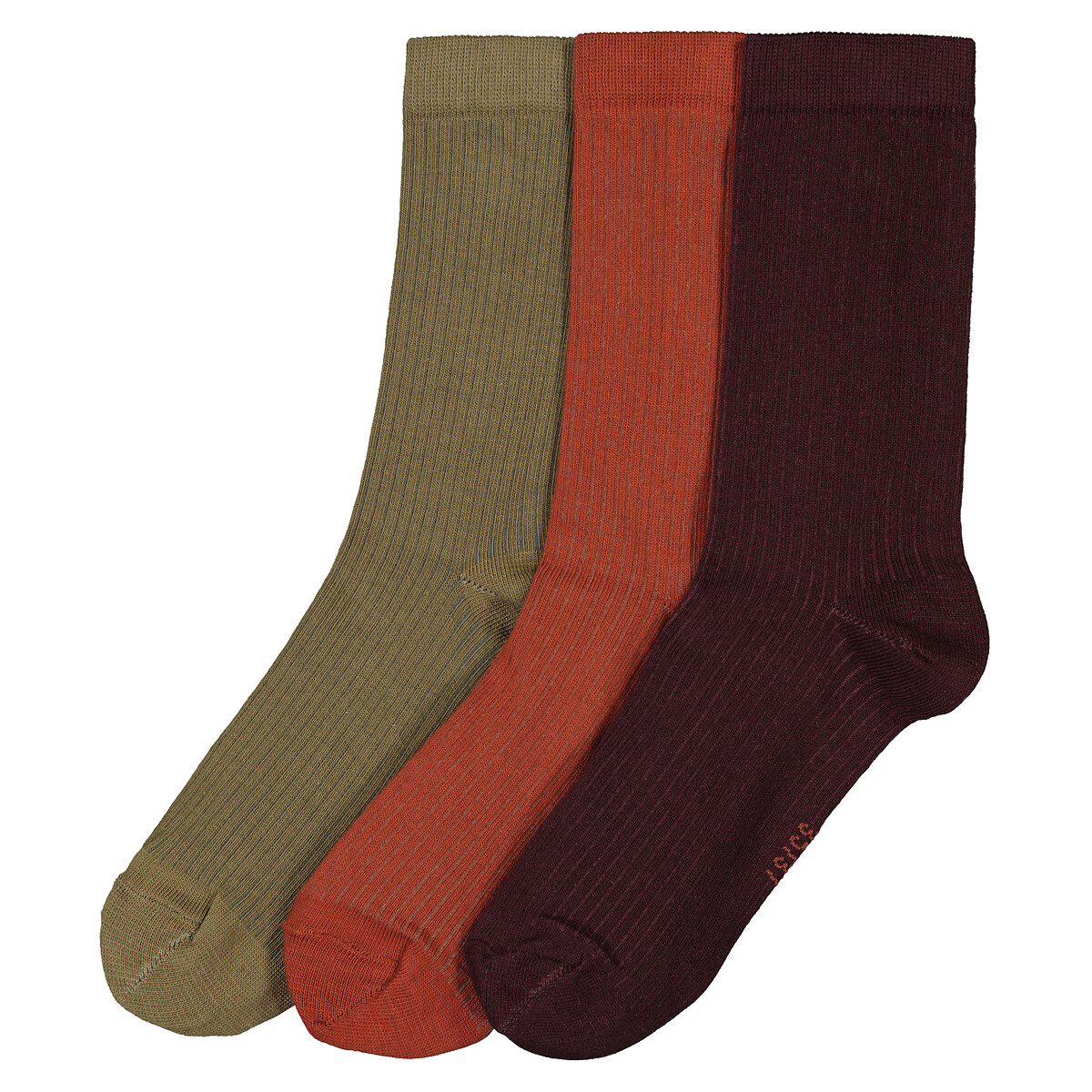 Комплект из 3 пар носков LA REDOUTE COLLECTIONS Комплект из 3 пар носков Средней высоты 38/41 разноцветный, размер 38/41