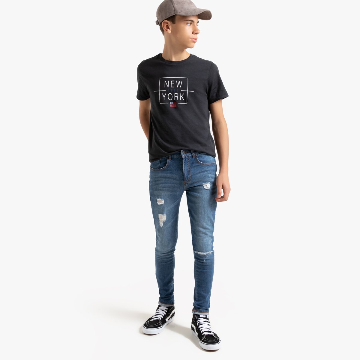 

Джинсы La Redoute, Синий, Скинни с рваным эффектом 18 синий