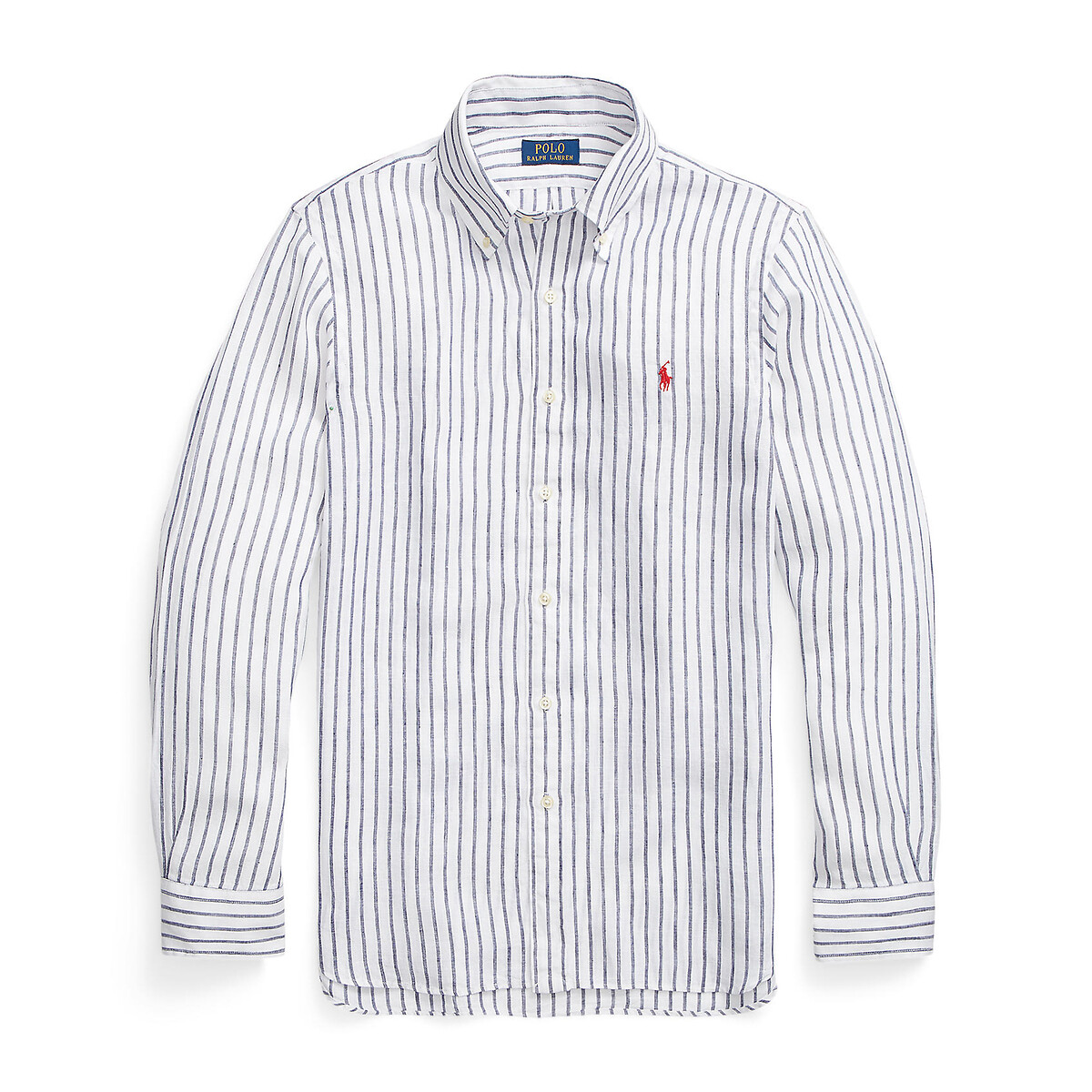 

Рубашка POLO RALPH LAUREN, Белый, Зауженная из льна в полоску XL белый