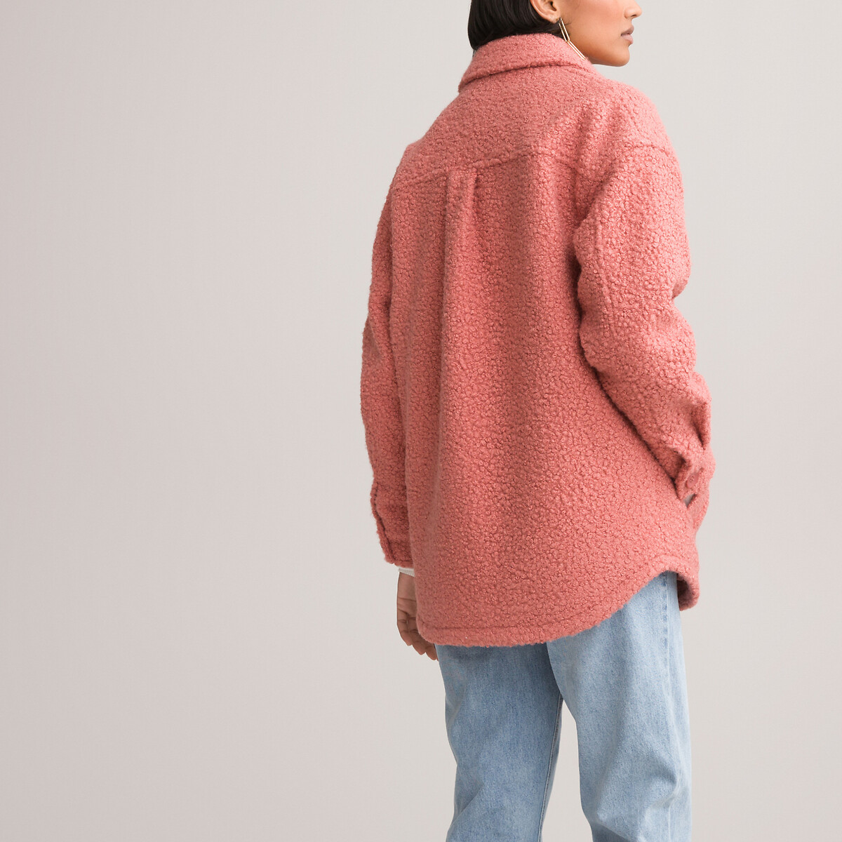 Куртка LaRedoute Легкая под мутон 36 (FR) - 42 (RUS) розовый, размер 36 (FR) - 42 (RUS) Легкая под мутон 36 (FR) - 42 (RUS) розовый - фото 4