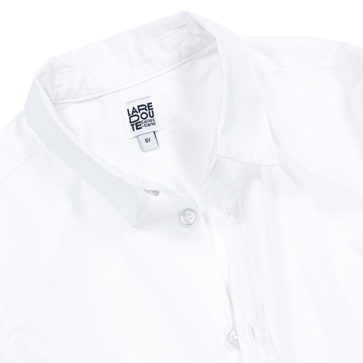 Рубашка С длинными рукавами 3 года - 94 см белый LaRedoute, размер 3 года - 94 см - фото 4