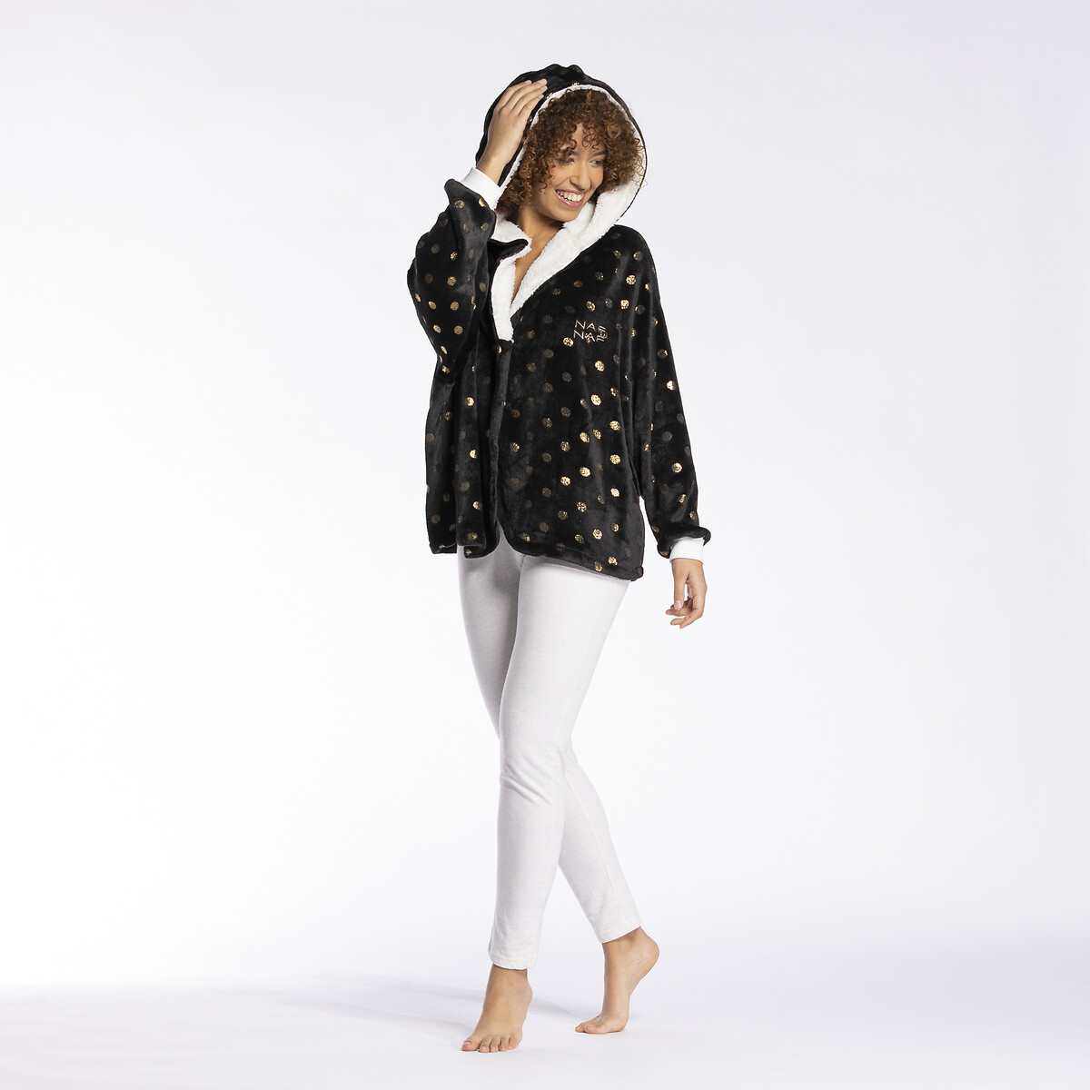 

Жакет LaRedoute, Черный, Жакет с капюшоном Dotty S/M черный