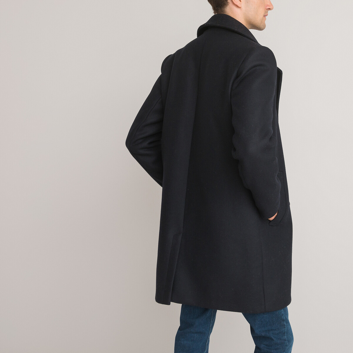 Пальто Из чистой шерсти производства Франции S синий LaRedoute, размер S - фото 4