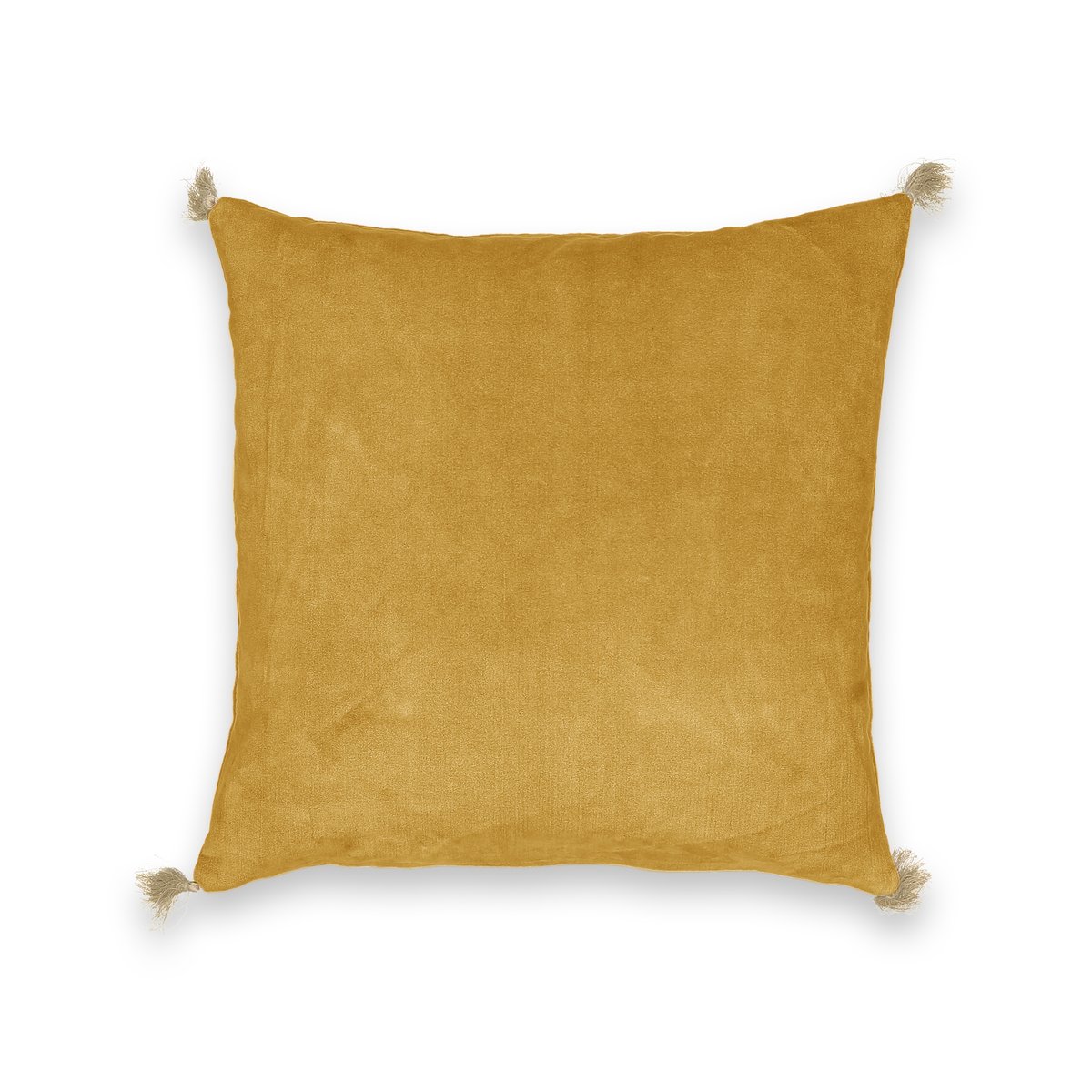 Чехол LaRedoute На подушку велюровый Cacolet 50 x 30 см желтый, размер 50 x 30 см - фото 1