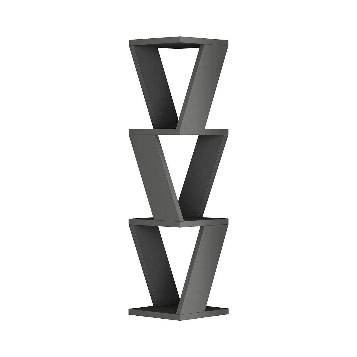 

Угловая LaRedoute, Серый, Угловая настенная полка ZENA CORNER BOOKCASE единый размер серый