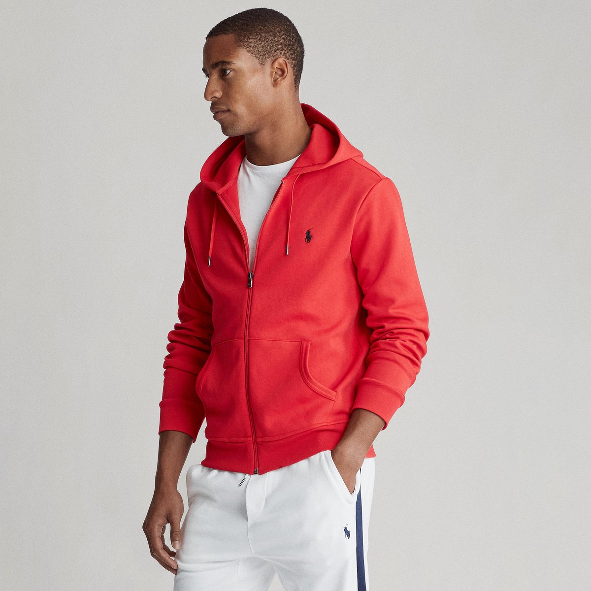 

Свитшот La Redoute, Красный, На молнии с капюшоном Double Knit Tech L красный