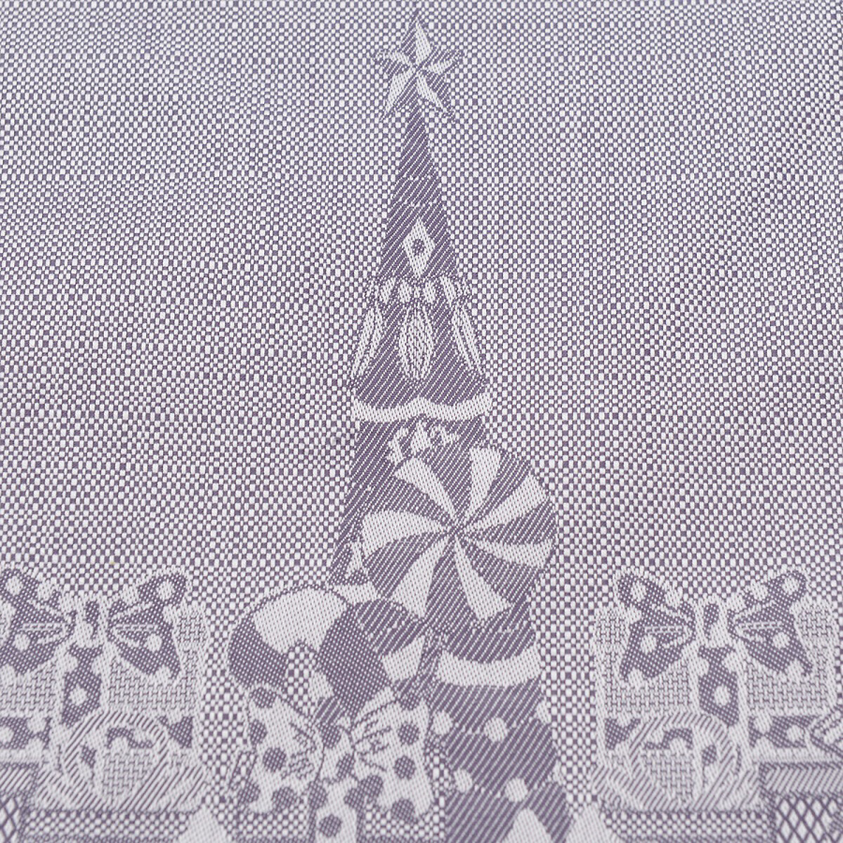 Салфетка из хлопка фиолетово-серого цвета с рисунком Щелкунчик New Year Essential 53х53см  единый размер фиолетовый LaRedoute - фото 4